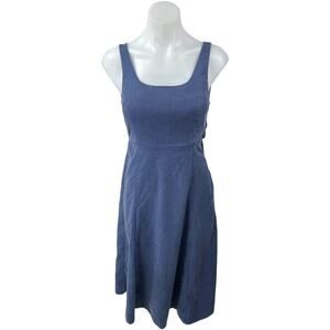 Kit and Ace Women's Blue Sleeveless Cutout Bow Tie Back Maxi A-Line Dress Size 2